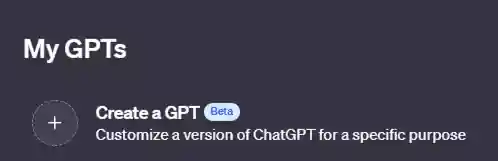 create GPT ChatGPT