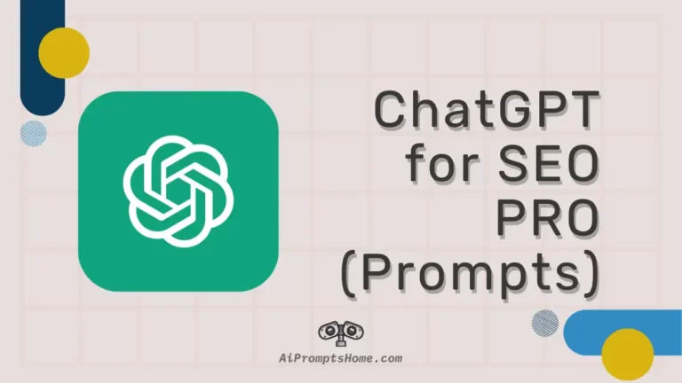 ChatGPT Prompts SEO