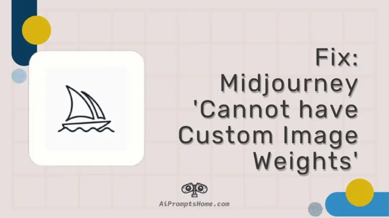 Fix Midjourney Cannot have Custom Image Weights