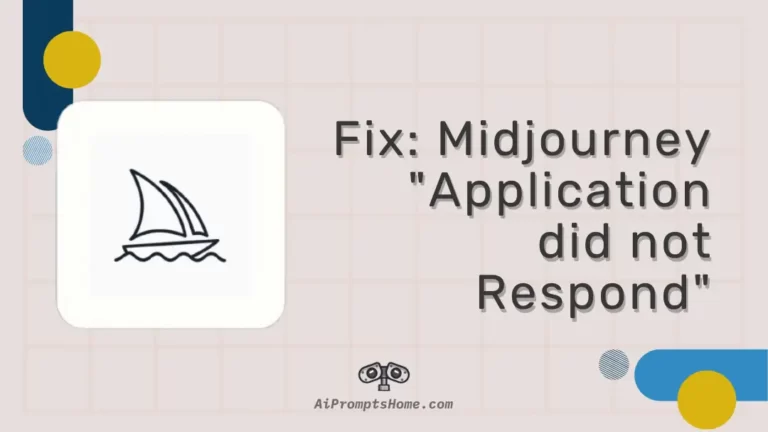Midjourney the Application did not Respond